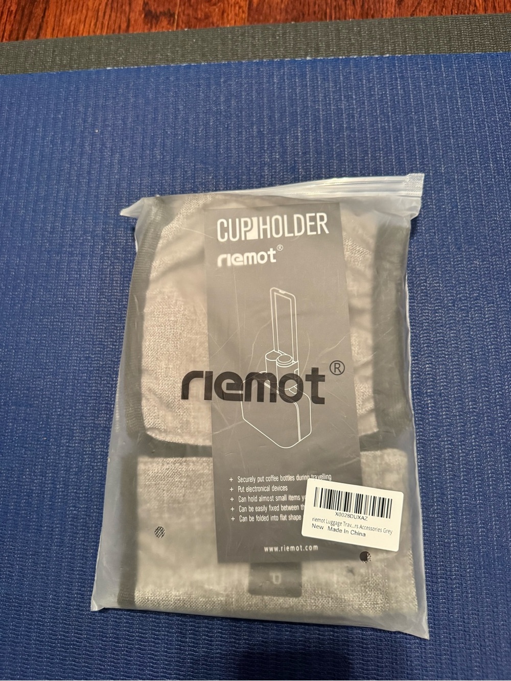 Riemot Suit Case Attachment Cup Holder Travel Accessory - Grey